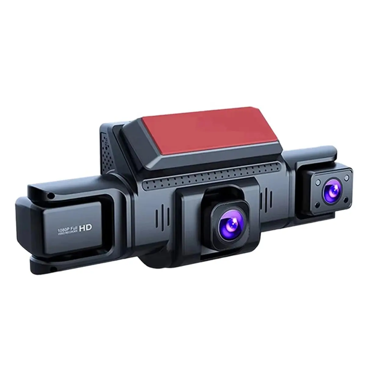 SCLS 4 Channel WiFi Dash Cam Front and Rear 1080P APP Control Reversing Display Collision Detection 24H Parking Monitor