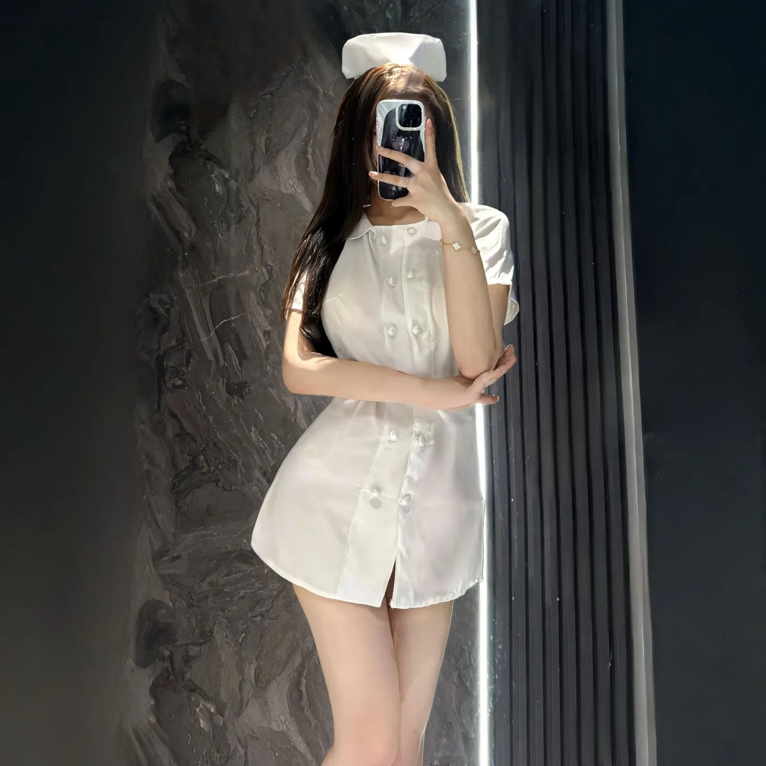 

Sexy Lingerie Sexy Pure Desire Uniform Suit Cosplay White Nurse Costume Carnival Party Bar Nightclub Stage Performance Costume