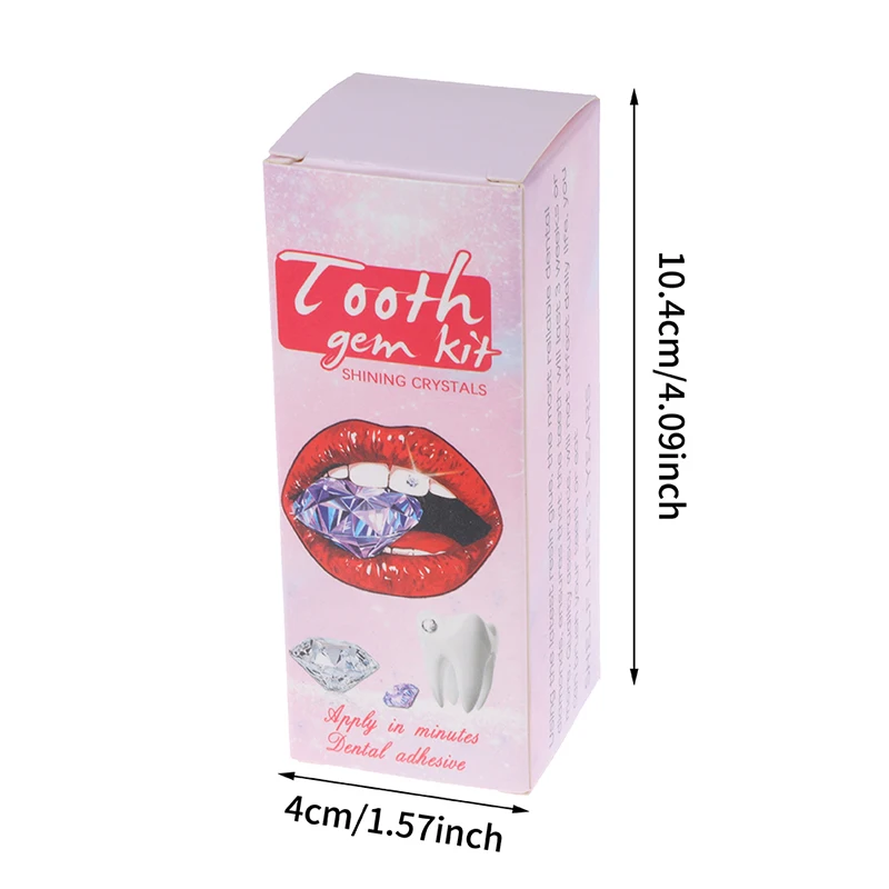 치아 보석 세트 흰색 치과 보석 아름다운 제거하기 쉬운 설치가 용이함 경량 DIY 치아 보석 세트 경화 빛과 접착제