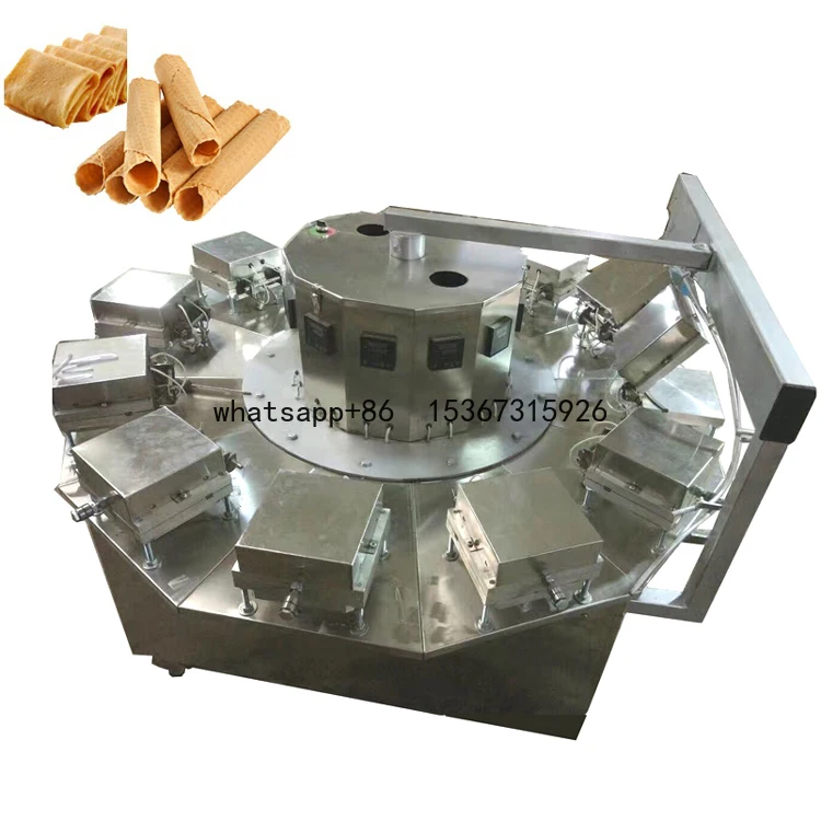 Commercial Ice Cream Waffle Cone Egg Roll Maker / Ice Cream Cone Make Machine