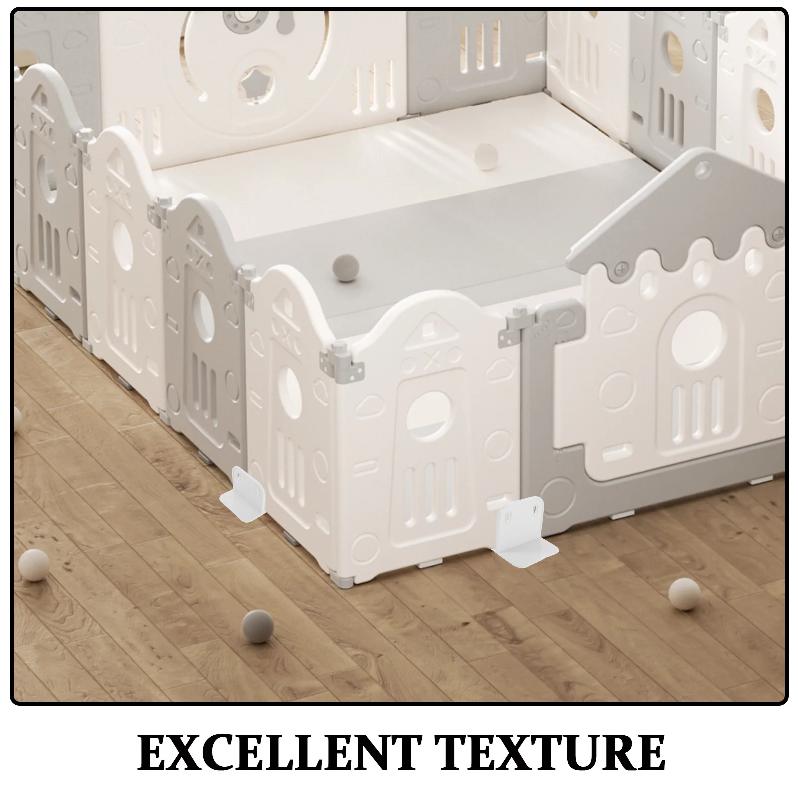 20 pezzi stabilizzatore per box in plastica fissatore base di supporto antiscivolo nessuna installazione trapano accessorio per box per bambini recinzione per uso domestico