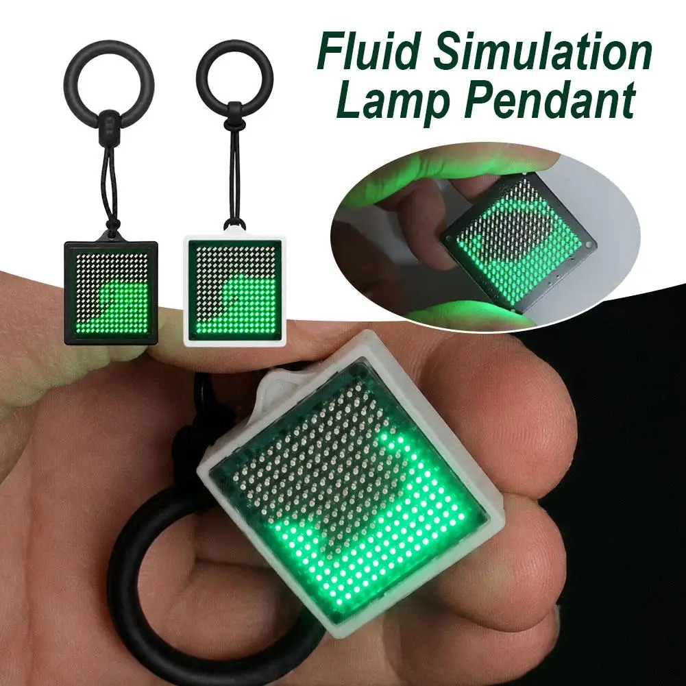 New LED Fluid Simulation Water Flow Ornament Creative Shake-Activated Ambient Light Desktop Luminous Atmosphere Decoration Gift