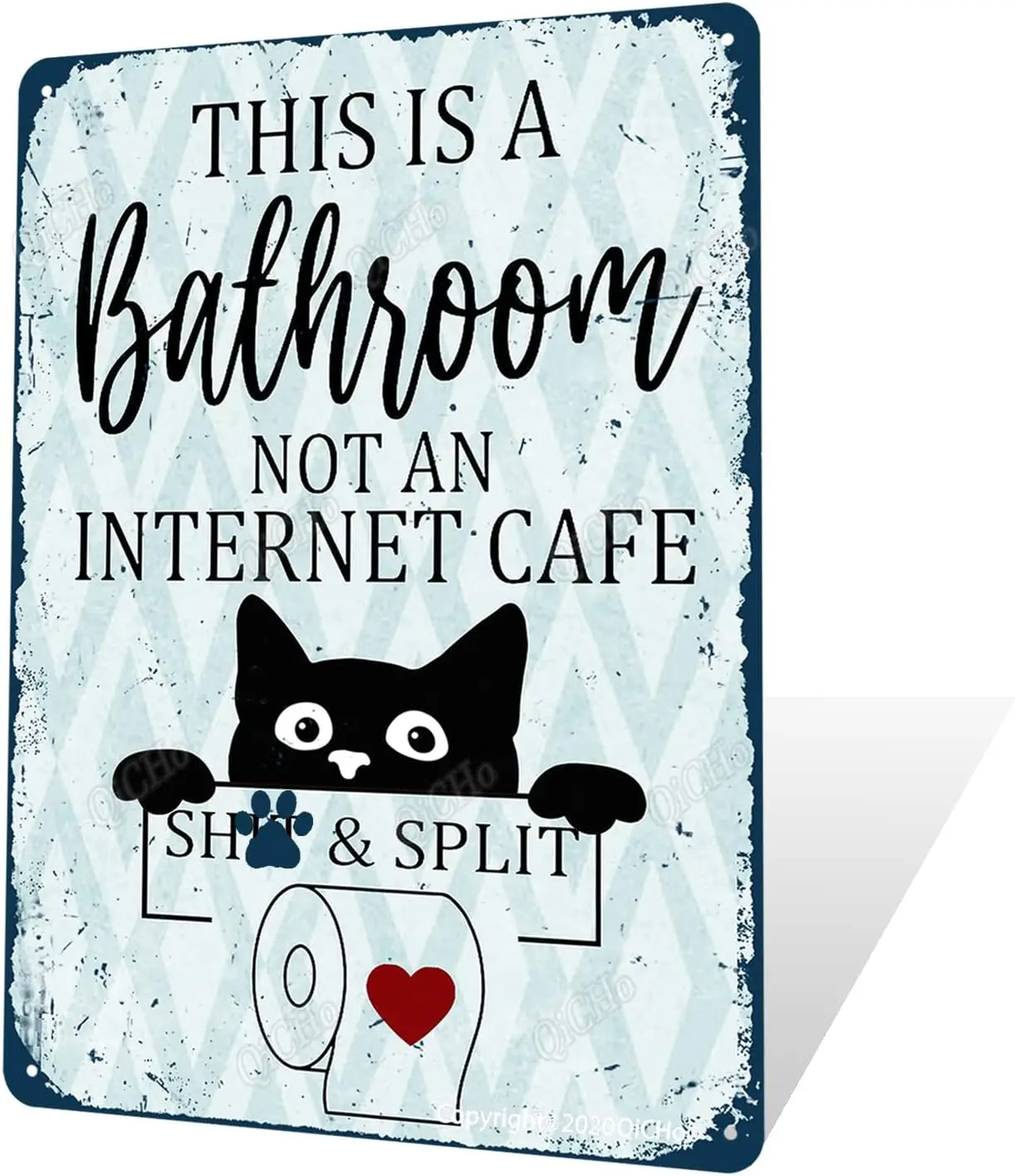 Sarcastic Metal Tin Sign Funny Bathroom Decor Signs This Is Bathroom Not An Internet Cafe 12x8 Inches sign