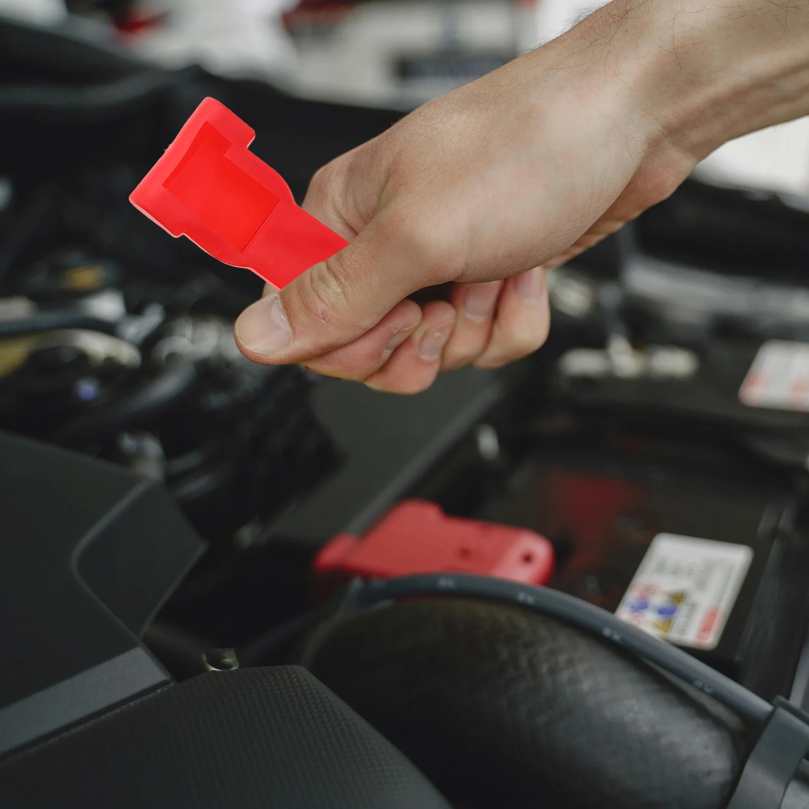 

2Pcs Car Terminal Covers Silicone Protection Caps Positive Negative Insulation Fit Automotive Motorcycle Electric