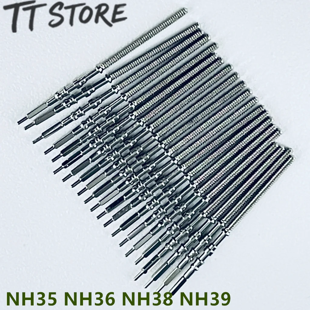 Watch Stem Stainless Steel Spare Parts fit NH35 NH36 NH38 NH39 Crown Automatic Mechanical Movement Watch Parts Crown Stem