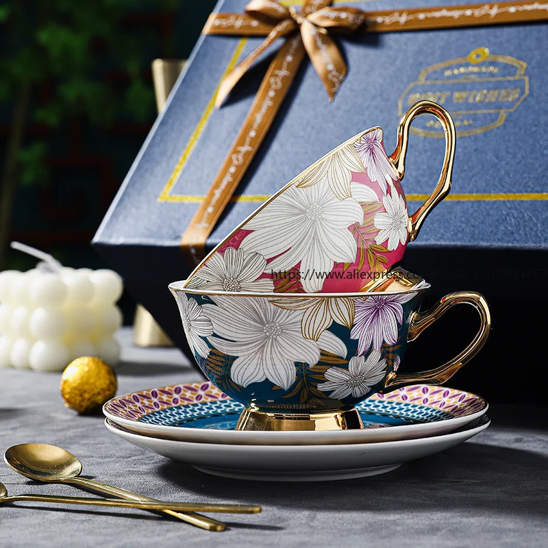 

Ceramic Coffee Cup Set: Premium, Exquisite, and Sophisticated Niche Bone China Homeware English Afternoon Tea Set Gift Box