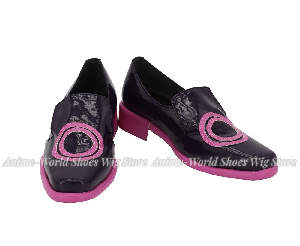 Vento Aureo Melone Shoes Cosplay Melone Cosplay Boots Black Shoes Custom Made Any Size