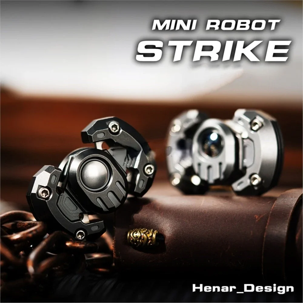 

WANWU EDC MINI Robot Strike Mechanical Simple Fidget Spinner Metal Decompression Toy Metal Fidget Toy