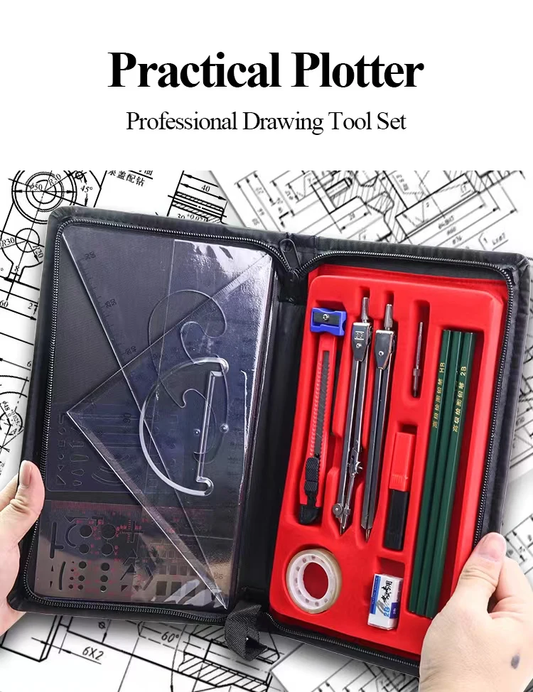 Machinery Combination Plotter SP-260 Drawing Compasses Set Civil Engineering Drawing Architecture Engineering Professional Tools