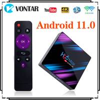 H96 MAX RK3318 Smart TV Box Android 11 4G 64GB Youtube Dual Wifi 4K Media player H96MAX TVBOX Android 11.0 2G 16G Set top box