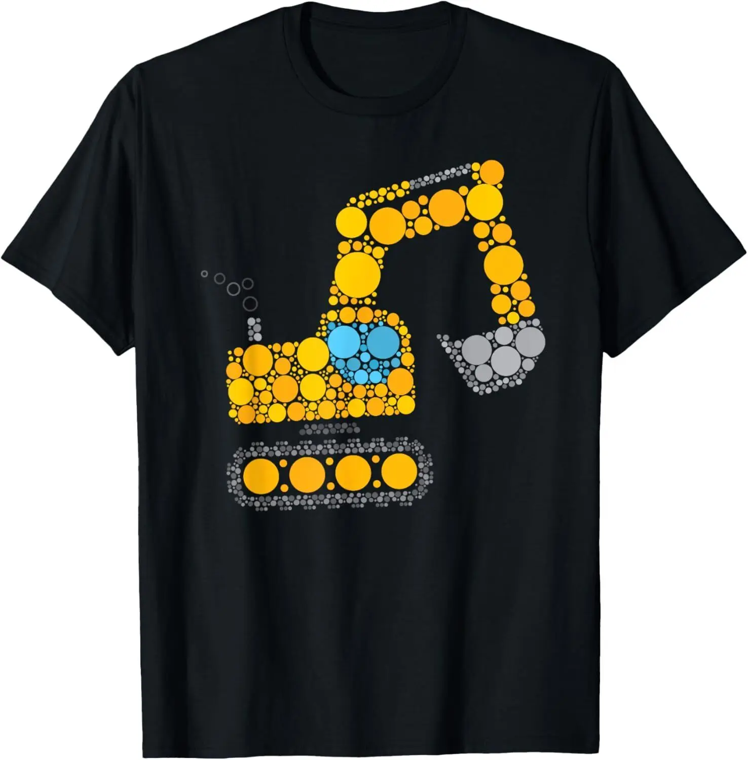 Boys Dot Day 2023 Excavator Construction Digger Polka Dot T-Shirt Hoodie