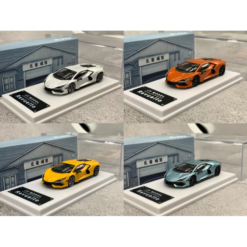 JY Model 1:64 Scale Revueito Alloy Car Model Static Collection Decorated Holiday Gifts Toys