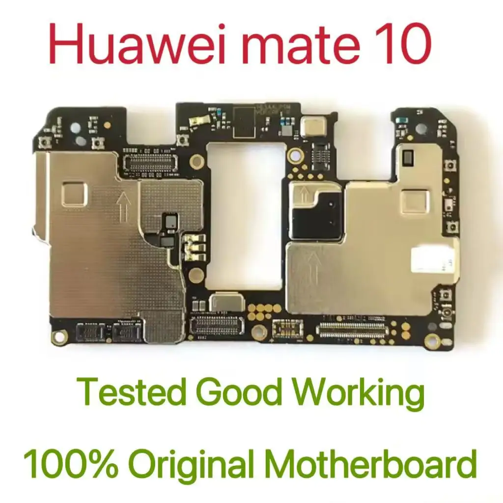 Wersja globalna Oryginalna odblokowana płyta główna dla Huawei mate 10, przetestowana płyta obwodu, główna płyta logiczna dla Huawei mate 10