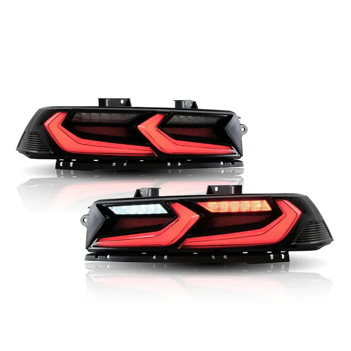 Auto Accessories LED Tail Lights ASsembly 5th Gen Full LED Corvette C8 Style Taillights Rear Lamp Camaro 2014 2015