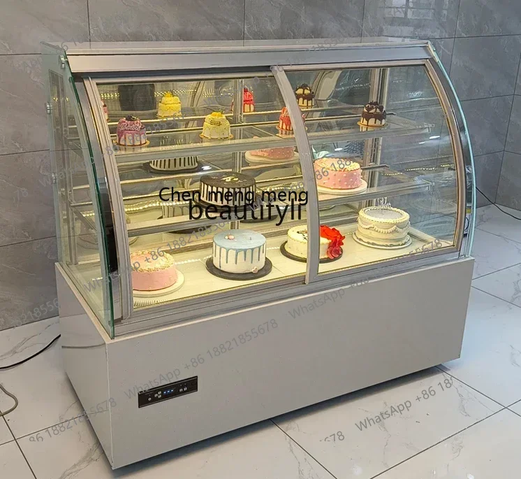 cc182R Refrigerated display cabinet small commercial pastry mousse dessert fruit cooked food air-cooled fresh-keeping freezer