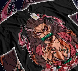 Nezuko Kamado T-Shirt Kimetsu no Yaiba Demon Slayer Tanjiro Sweater Soft Tee
