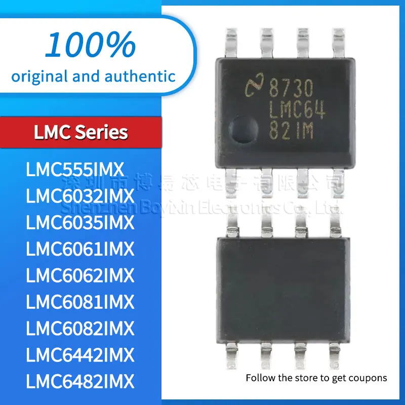 

LMC6442IMX LMC6082IMX LMC6081IMX LMC6062IMX LMC6061IMX LMC6035IMX LMC6032IMX LMC555IMX LMC6482IMX Оригинальный оригинальный SOP-8