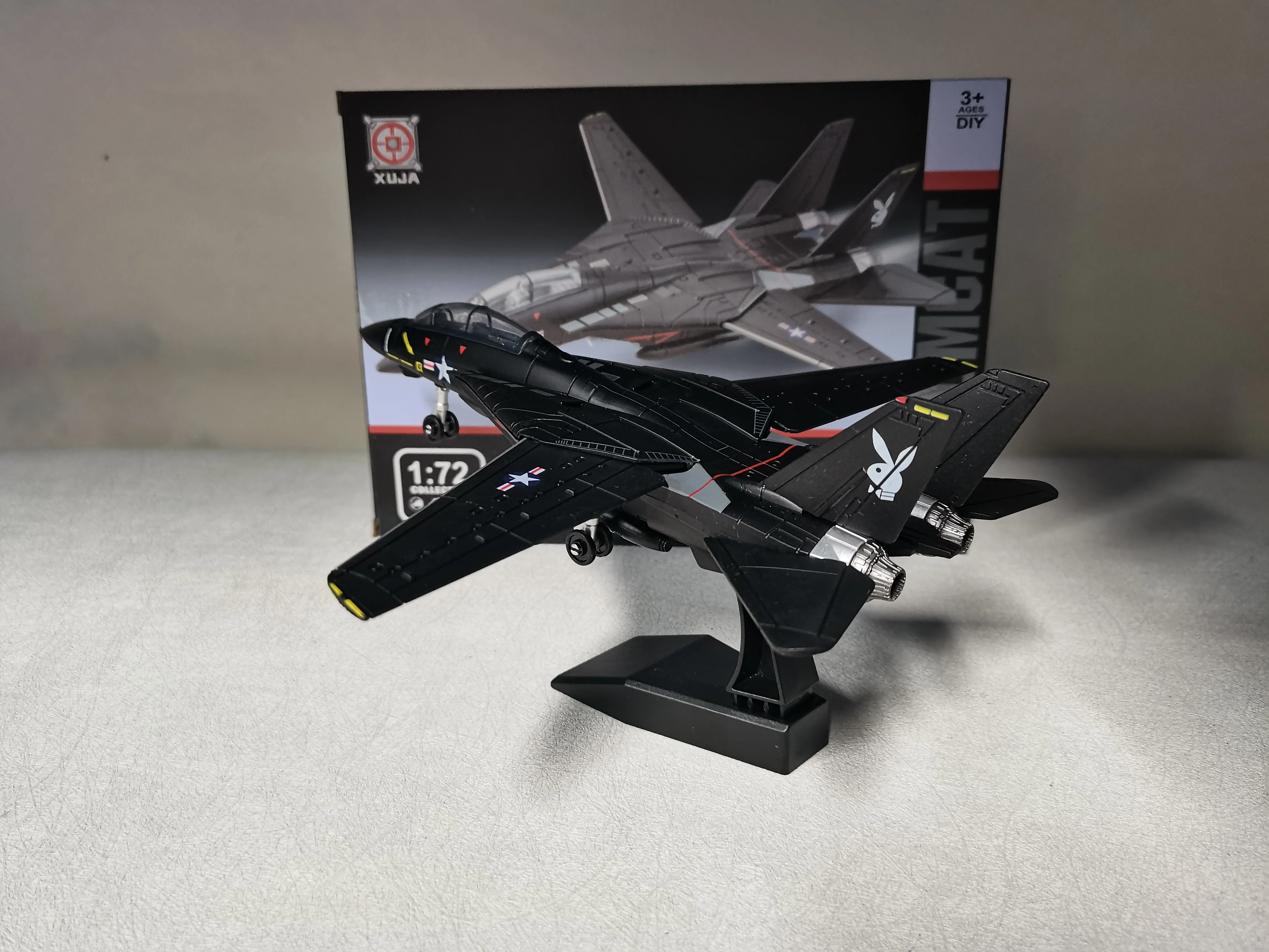 1/72 F-14 Tomcat طائرة مقاتلة نموذج ABS التجمع نموذج طائرة محاكاة طائرات بناء عدة هواية النمذجة