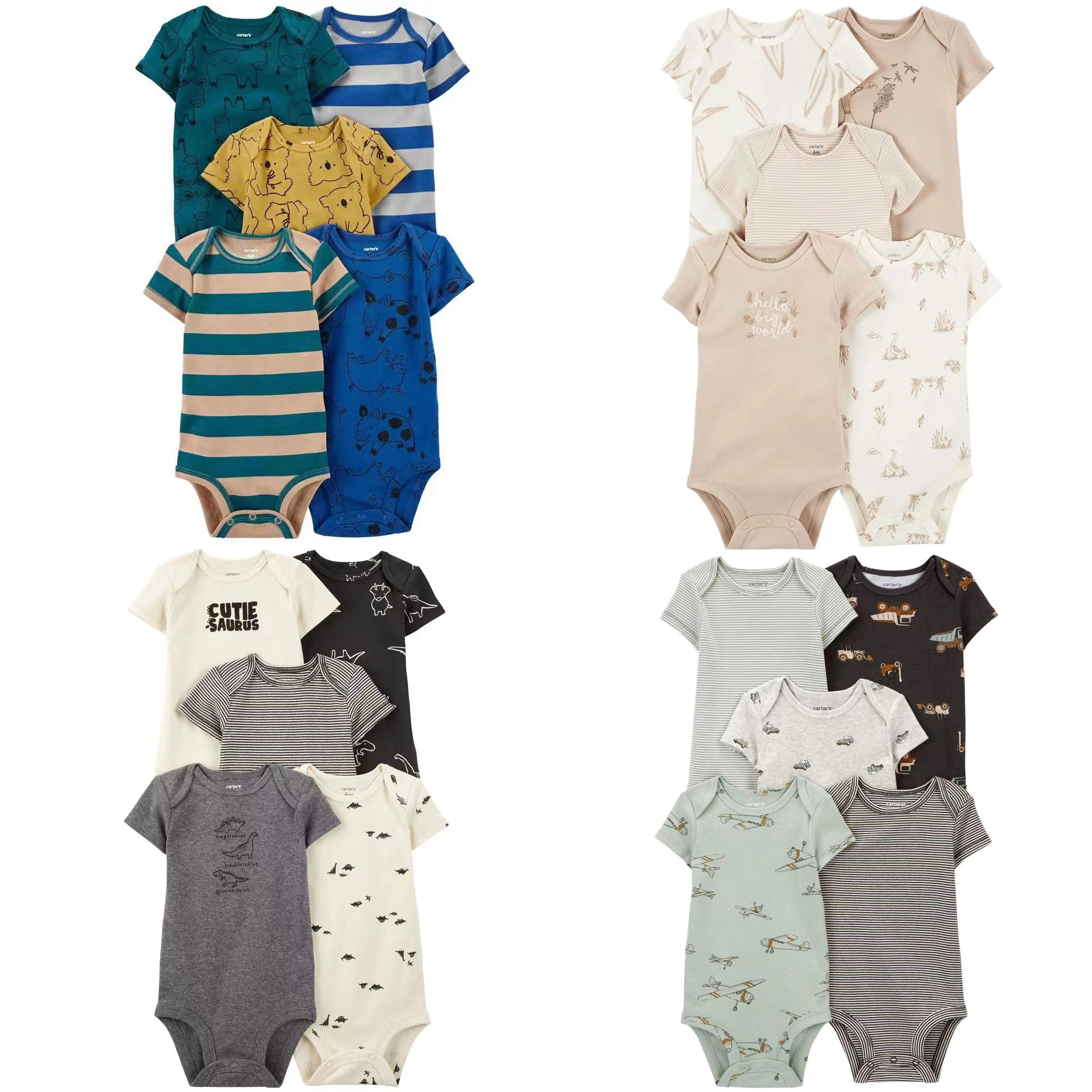 5 قطعة/المجموعة تنفس القطن داخلية قصيرة الأكمام السروال القصير للأطفال الرضع الصيف مريحة نيسيس بيبي الملابس هدايا استحمام الطفل