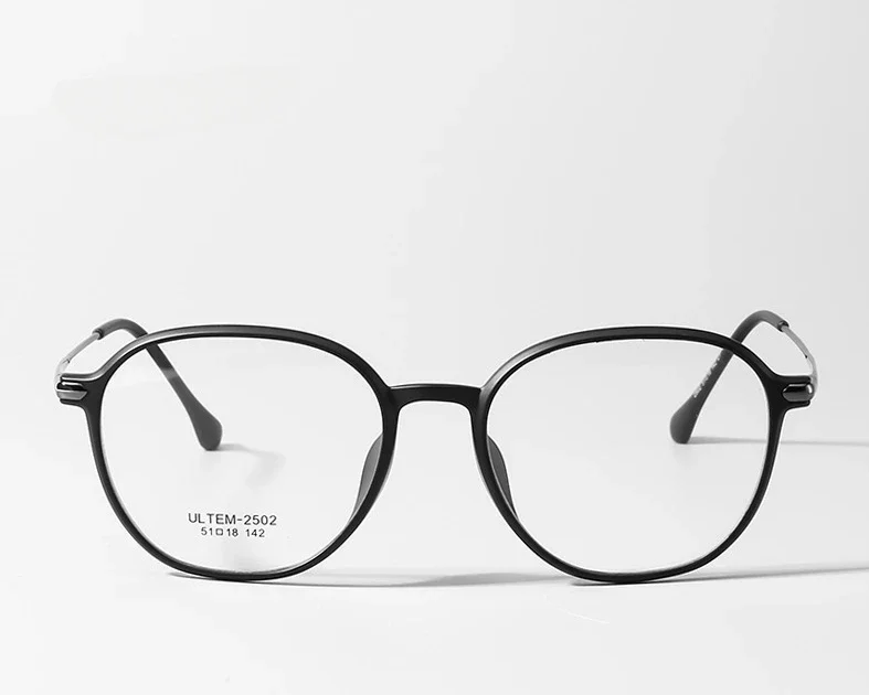 CAIDERONI Small Frame Oval Retro Light Comfortable Ultem Optical Frames Customizable Anti-Blue Light Reading Glasses Women 2502