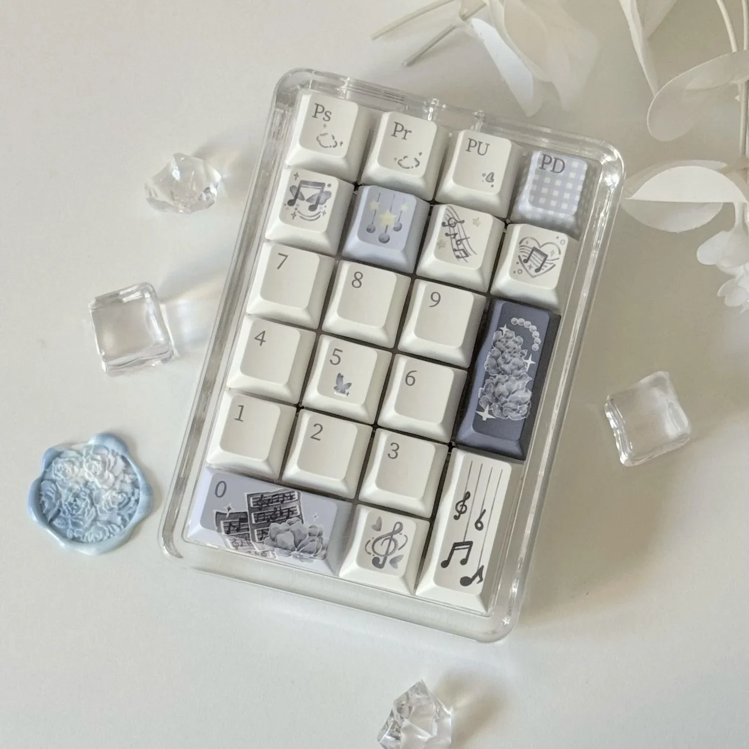 Rhythm Clock Keycap Original Height PBT Material Sublimation High Value Personality Creative Elegant Keycap
