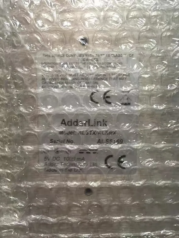 ALSTX/ALSRX UK ADDERLINK Network Delay