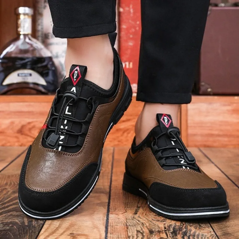 

Shoes for Men 39-48large-size Fashion High Quality Leather Mens Shoes Trend Business Breathable Casual Mens Shoes Zapatos Hombre