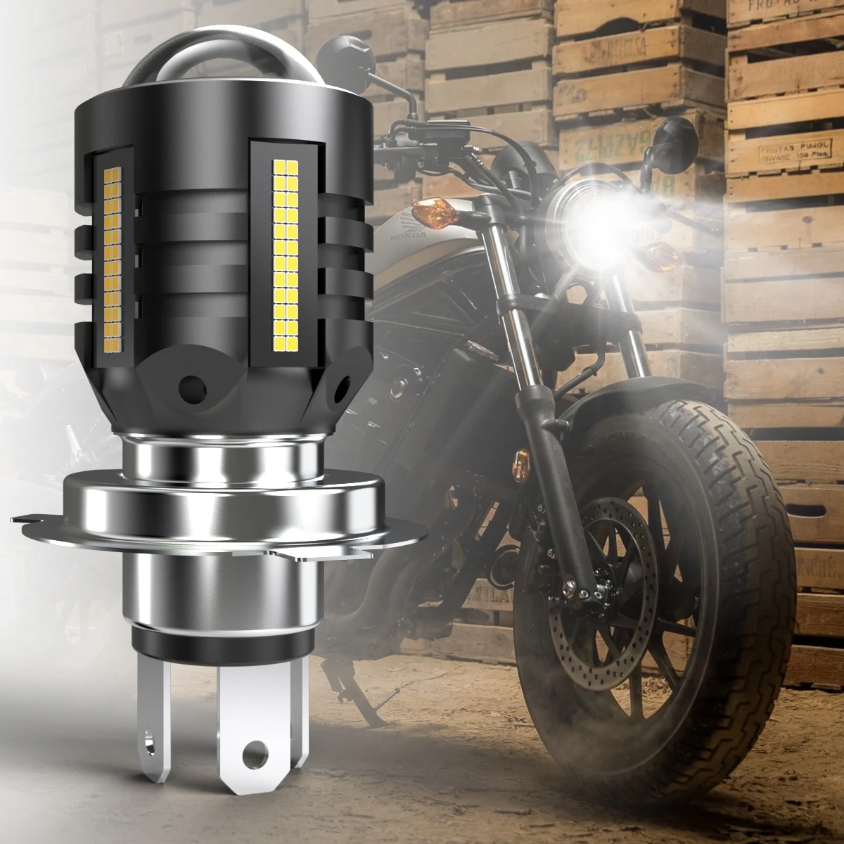 1Pc H4 9003 Led Hig…