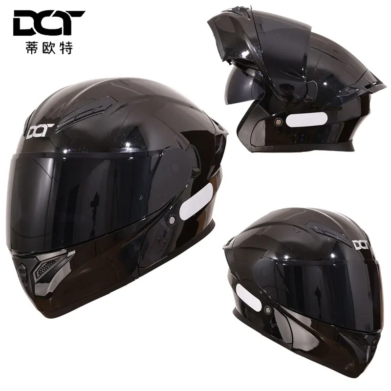 China 3C certified flip-top helmet wdual lens helmet motorcycle helmet full face helmets downhill racing helmets motorfiets helm