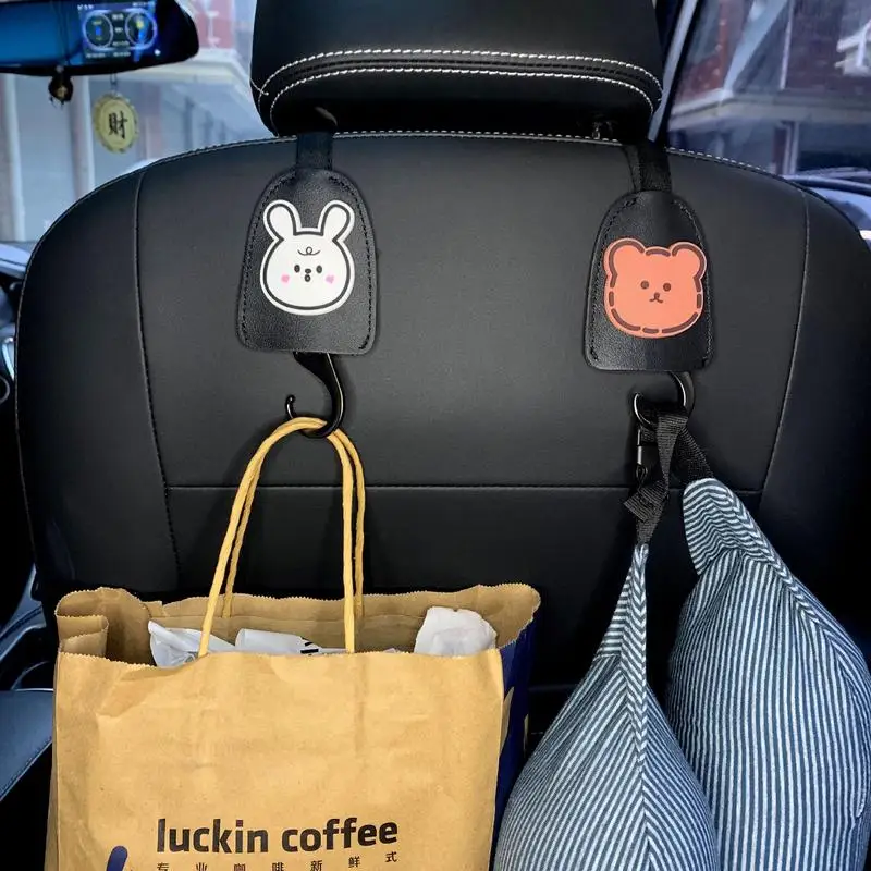 

Car Seat Headrest Hook Cartoon Pattern Auto Hook Purse Hanger Headrest Hook Holder For Car Seat Organizer