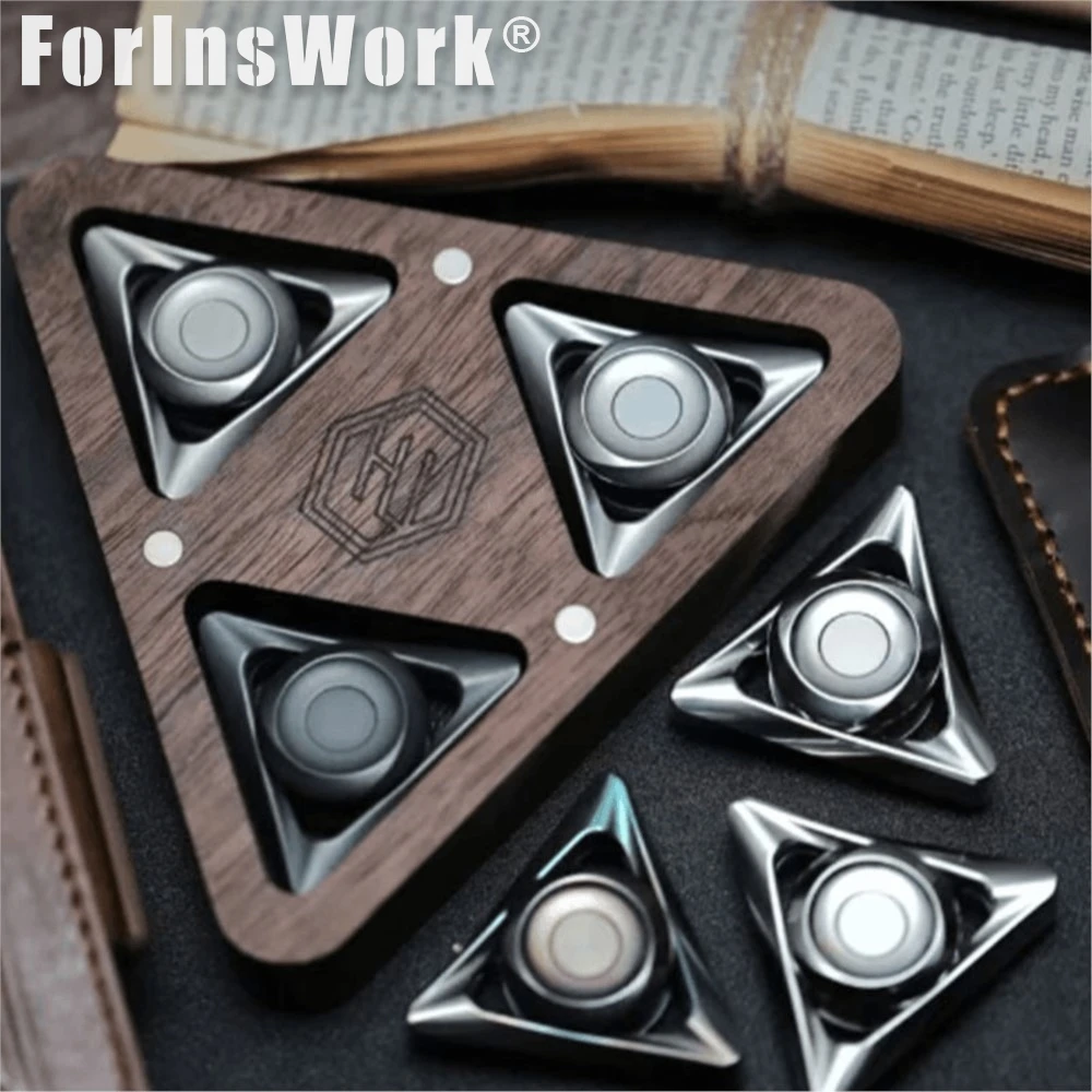 FM Studio High Attack Speed Three-Leaf Spinning Top Kids Battle Top Toy Durable Plastic Spinner For Boys Girls Birthday Gift