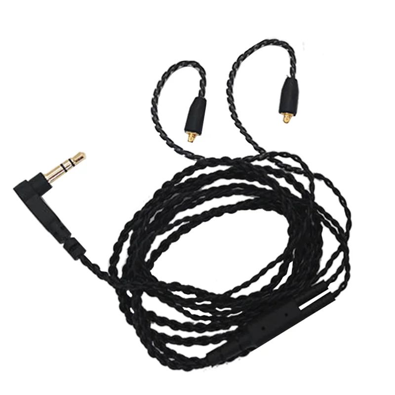 3.5mm MMCX Cable Cords for Shure SE215 SE315 SE535 SE846 Earphones Tangle-Free Audio Devices Wires