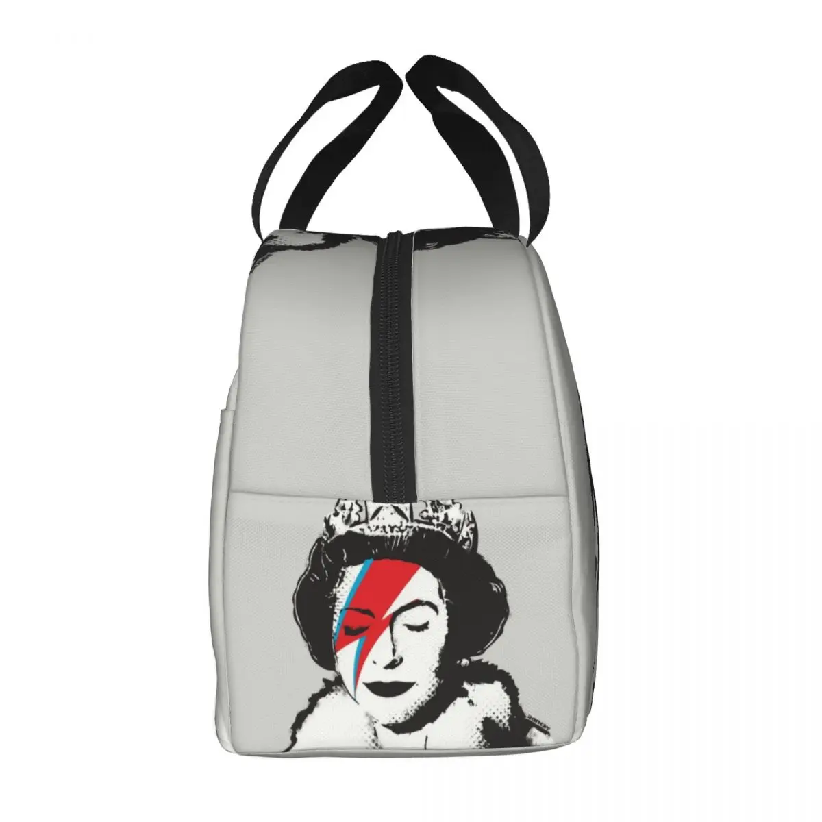 England Queen Elisabeth Banksy Graffiti Geïsoleerde Lunchtas Voor Vrouwen Lekvrije Thermisch Koeler Bento Box Werk Picknick Lunchtas