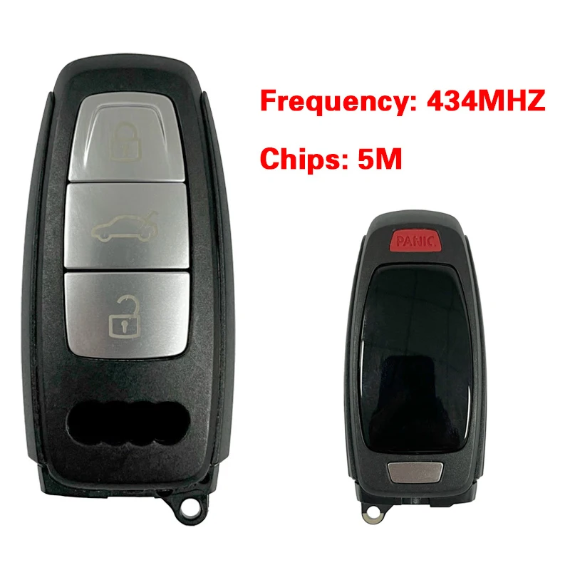 CN008197 Original 3+1 Buttons Smart Keyless Remote Key Contorl H40 Low Version 434MHZ 5M Chip For A-udi A8 2017-2021