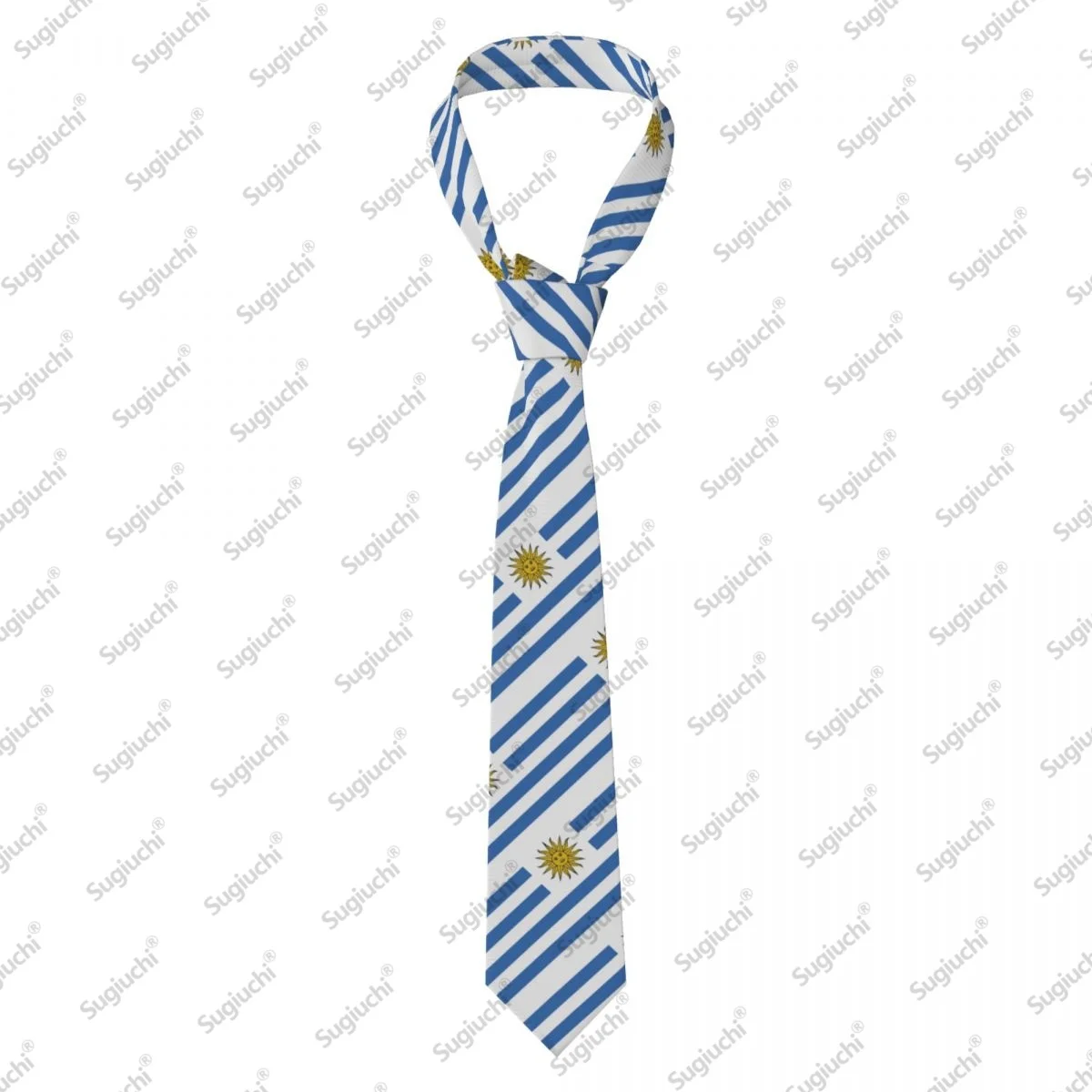 2026 Uruguay Flag Wedding PartyNeck Ties For Men Women Casual Plaid Tie Suits Slim Necktie Gravatas For Gift