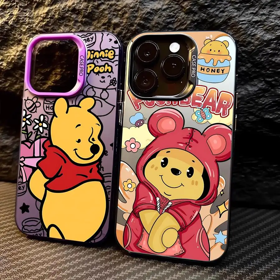 Disney Winnie Pooh Phone Case for iphone 16 pro max 11 XR 15 14 Plus 13 X 12 Pro XS Max 12 Pro Soft Shockproof Cover