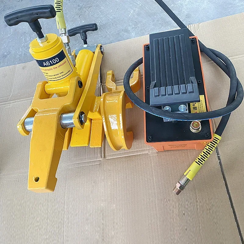 Vacuum tire portable heavy-duty  stripping machine, pneumatic hydraulic stripping device,  disassembly