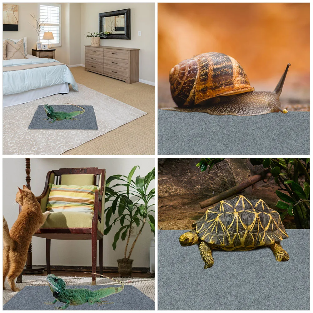 

2pcs Mat Cage Pad Supplies Substrate Bedding Lizard Polyester Liner Carpet Reptile Breeding Case Pad Cage Substrate Lizard Case