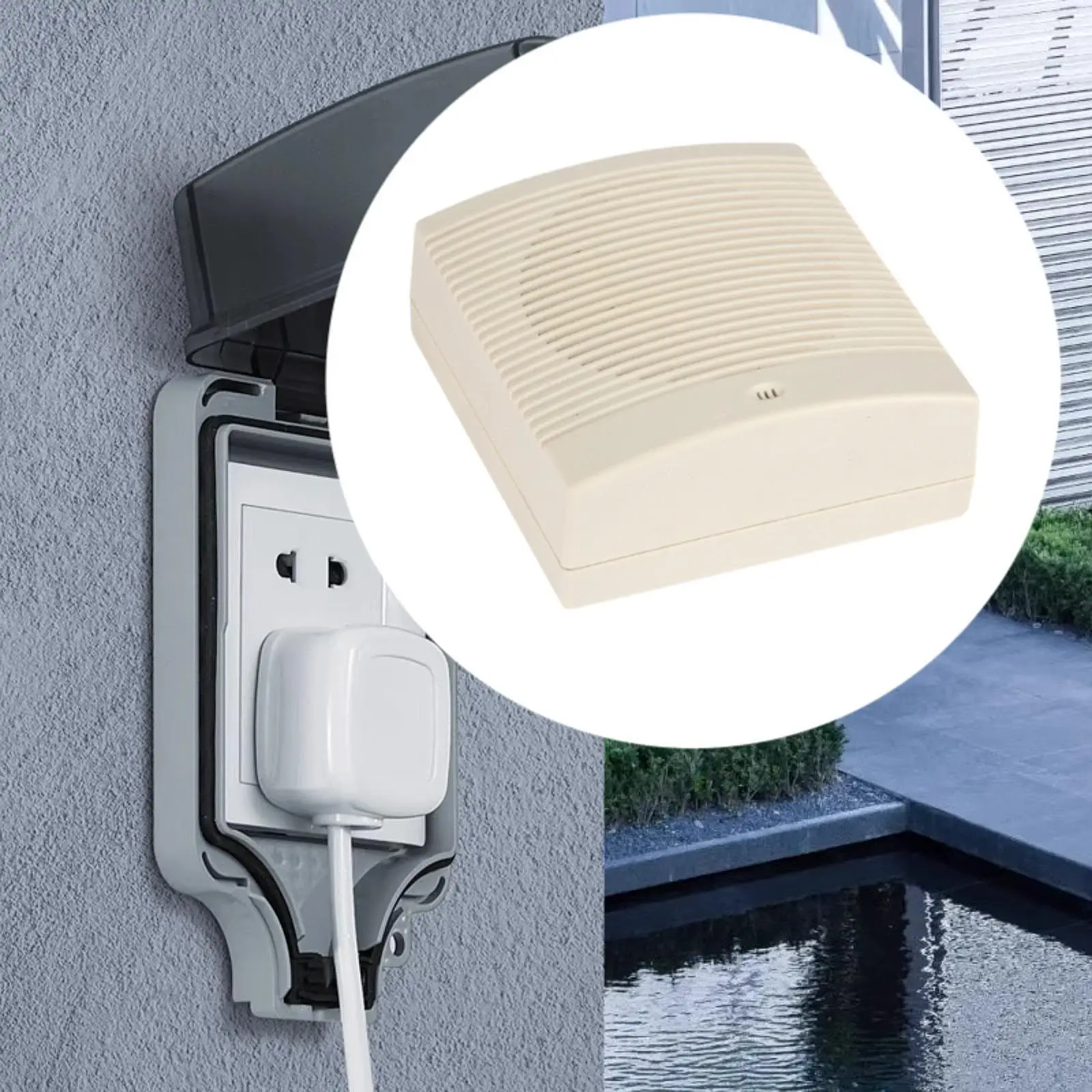 

Control Box with Wall Bracket Sturdy Portable Outdoor Electrical Project Box