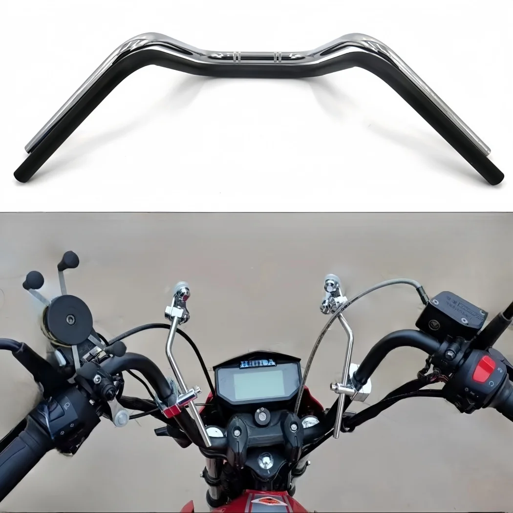 

Retro Anti-Rust CNC Steel 22mm 25mm Motorcycle Handlebar For Harley Sportster XL883 XL1200 X48 Dyna Road King Heritage Softail