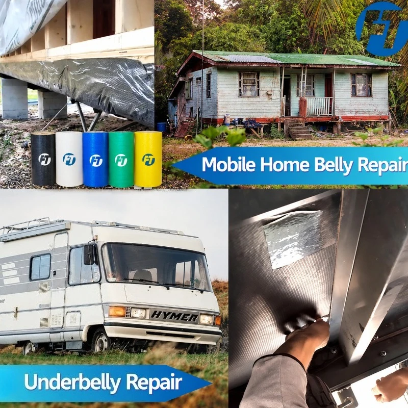 18cmx12M RV Underbelly Tape Waterproof Fabric Repair Tape Heavy Duty Sealing Patch for Camper Travel Trailer Mobile Home Use