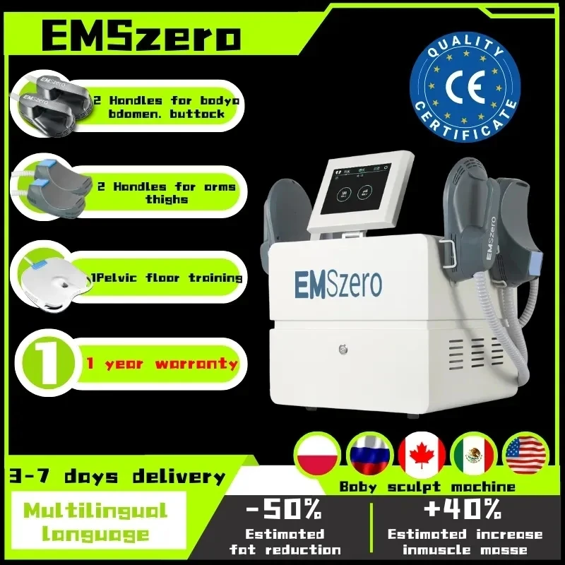 

EMSzero RF15 Tesla 6500W HI-EMT Slimming Machine Muscle scuplting EMSZero Obtains CE Certification Optional Pelvic Cushion