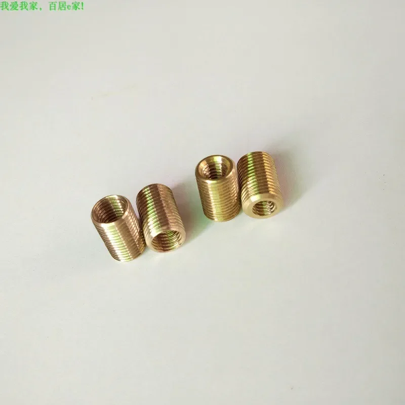 5pcs/lot M10 Outer To M8/M6 Inner 15mm Long Brass Threaded Hollow Tube Adapter Inner Outer Threaded Coupling Conveyer Joint DIY