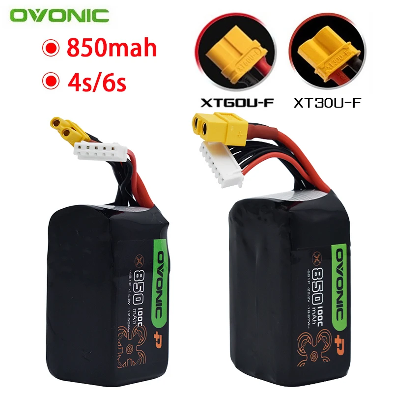 Bateria Lipo para Avião RC FPV, Helicóptero e Peças Drone, 850mAh, 14.8V, 22.2V, 100C, 4S, 6S