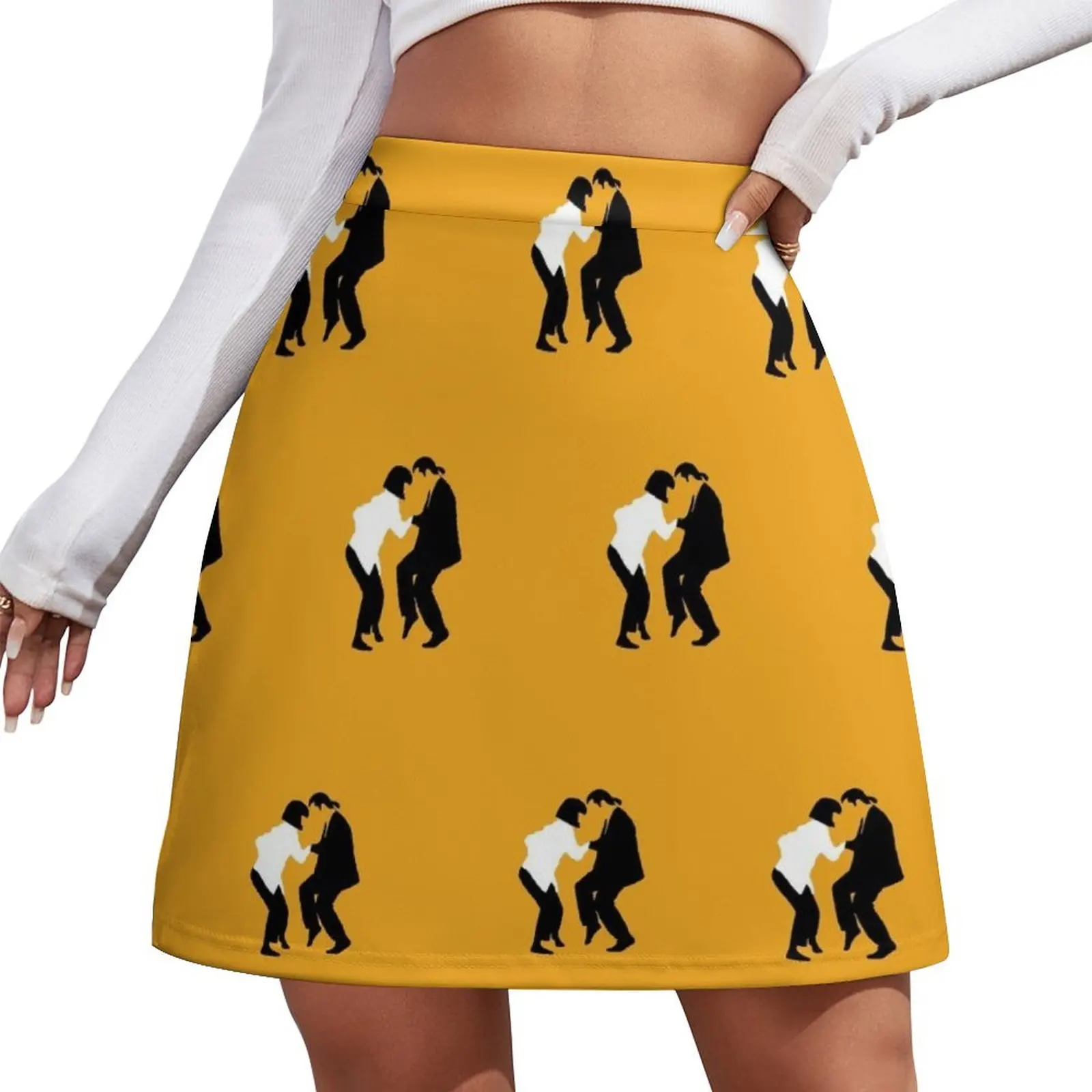 

Pulp Fiction dancing Mini Skirt women's clothing trend 2026 Woman skirts Skirt satin women's skirts trend 2026