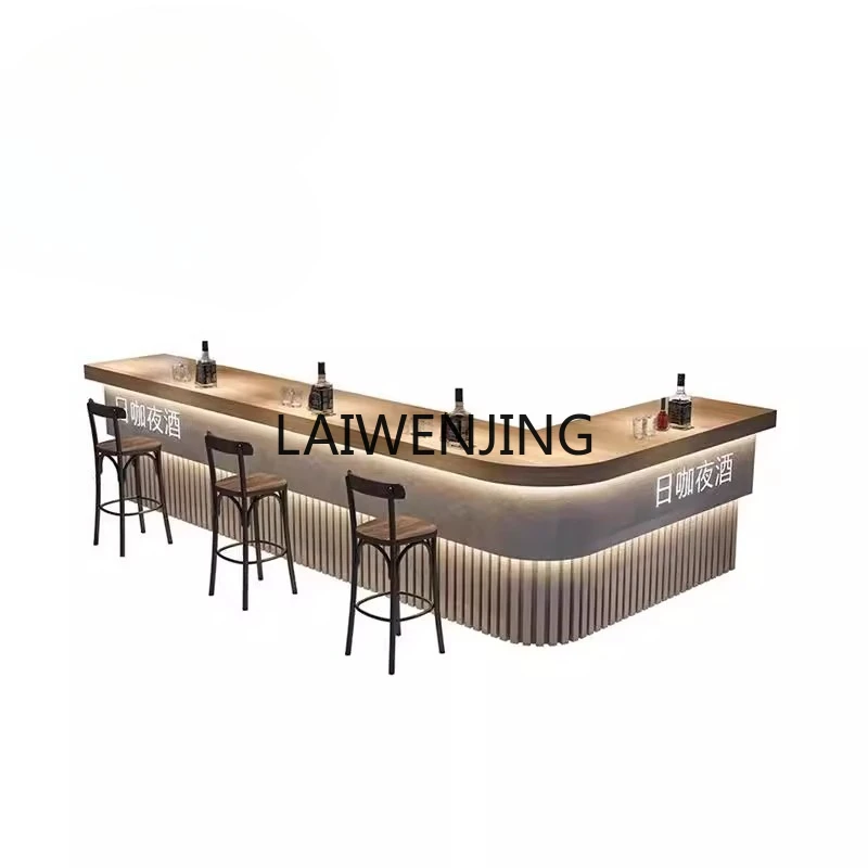 

HLZ industrial style retro catering milk tea shop cafe checkout page reception desk