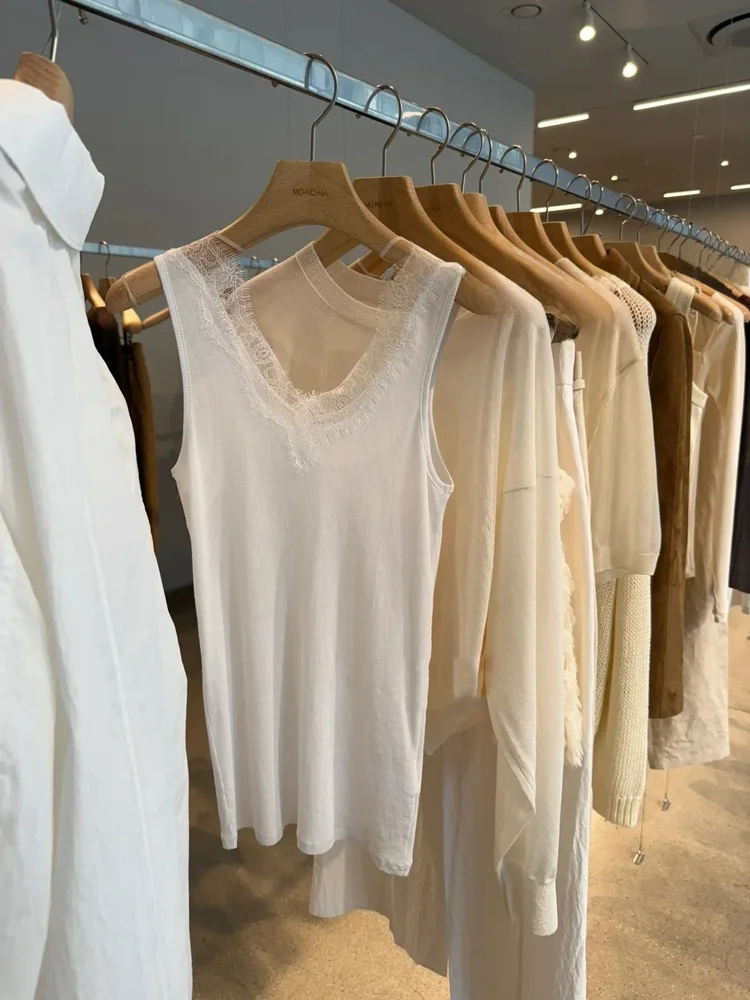 الدانتيل المرقعة محبوك سترة المرأة زر سليم صالح Svel أعلى الملابس الداخلية والخارجية صيف 2025 لا ماركة #5