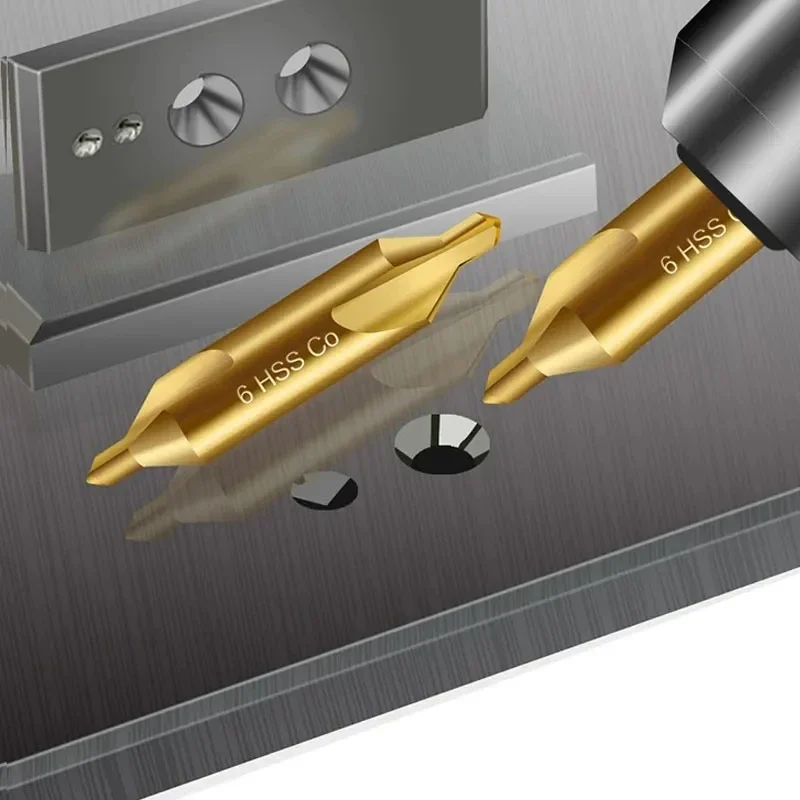 M35 Cobalt Center Drill Bit 60 Degree Countersink Drill Stainless Steel Metalworking Positioning Lathe Mill Tool Hole Cutter