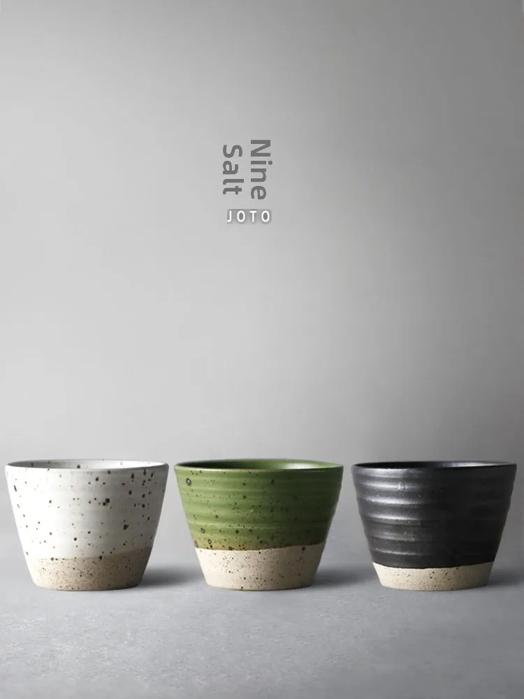 

Handmade Ceramic Tea Cup Large Capacity Drinking Bowl Japanese Style Rustic Glazed Porcelain Traditional Tea Utensils for Tea...