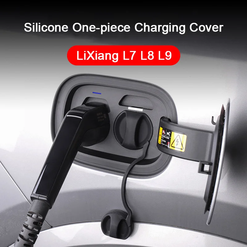 For Leading Ideal Li Auto Lixiang L6 L7 L8 L9，Car One-piece Charging Port Waterproof Cover Dust Protection Cover Accessories